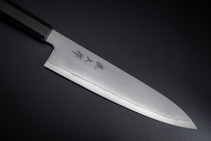 Cuchillo Naohito Myojin SG2 Kasumi Gyuto con mango Parker Asahi