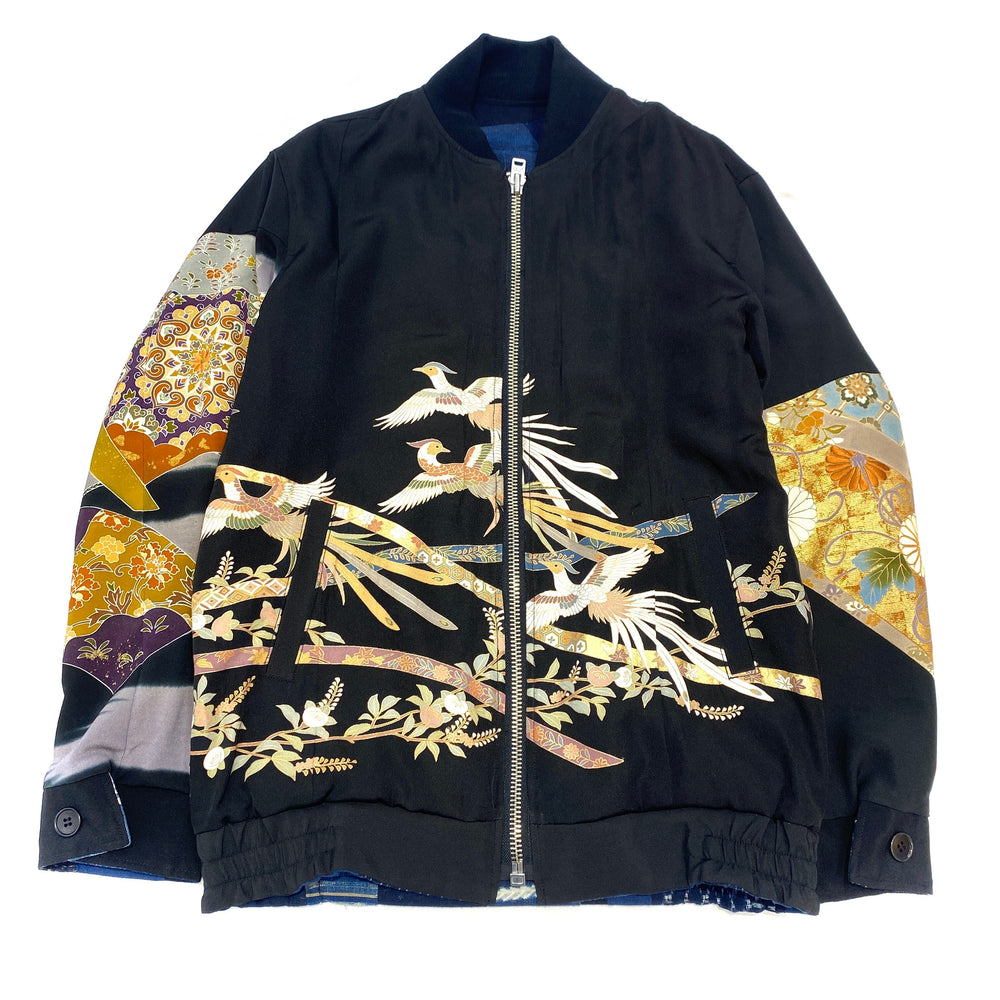 Chaqueta bomber mixta Cote Mer Kimono × índigo #58