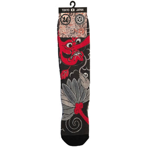 Tengu by Horihiro Mitomo - Three Tides Tattoo Irezumi Socks