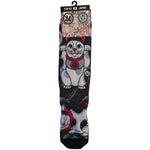 Manekineko de Horihiro Mitomo - Tatuaje de las Tres Mareas Irezumi Calcetines