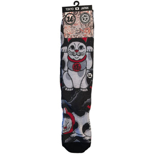 Manekineko by Horihiro Mitomo - Three Tides Tattoo Irezumi Socks