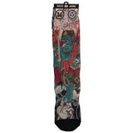 Iizuna Gongen de Horitatsu Mitomo - Tatuaje de las Tres Mareas Irezumi Calcetines