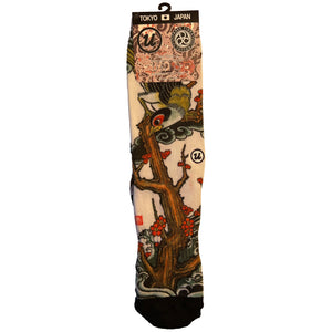 Uguisu de Yutaro - Tatuaje de las Tres Mareas Irezumi Calcetines