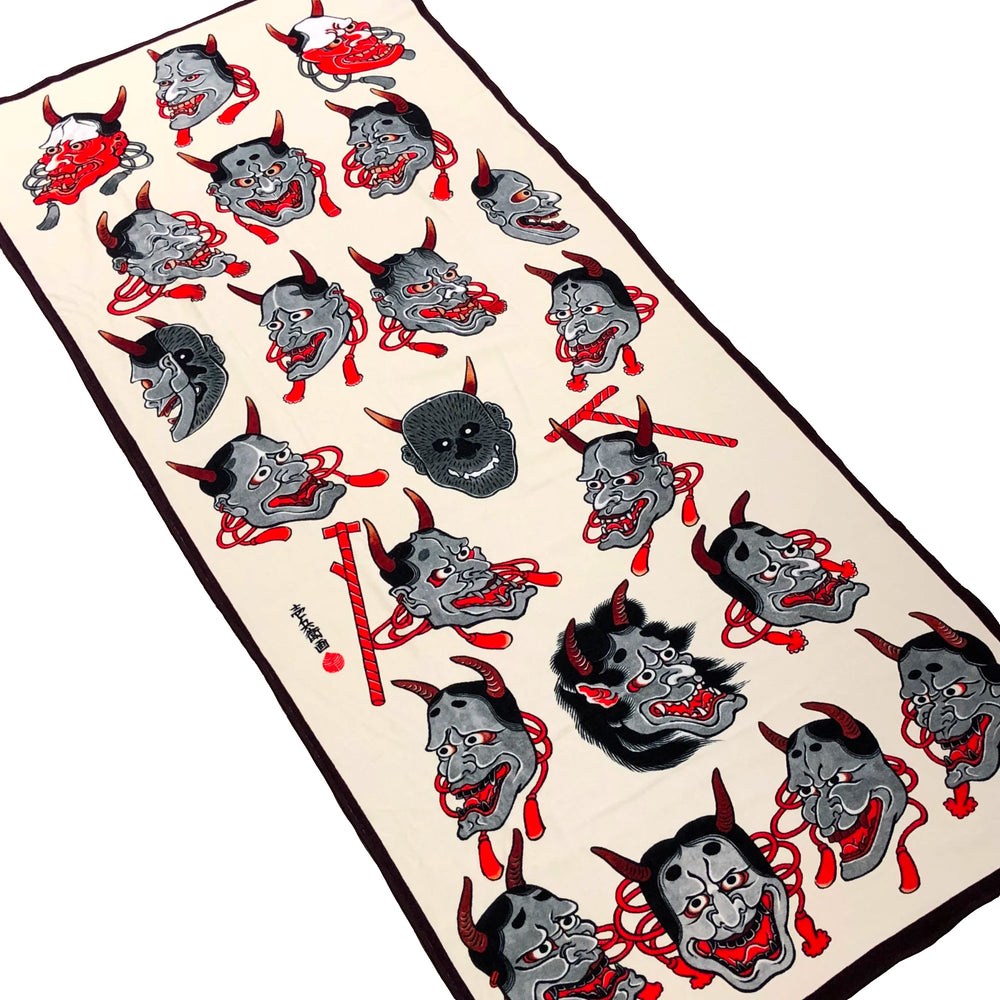 Ichibay Hannya - Three Tides Tattoo Irezumi Bath Towel